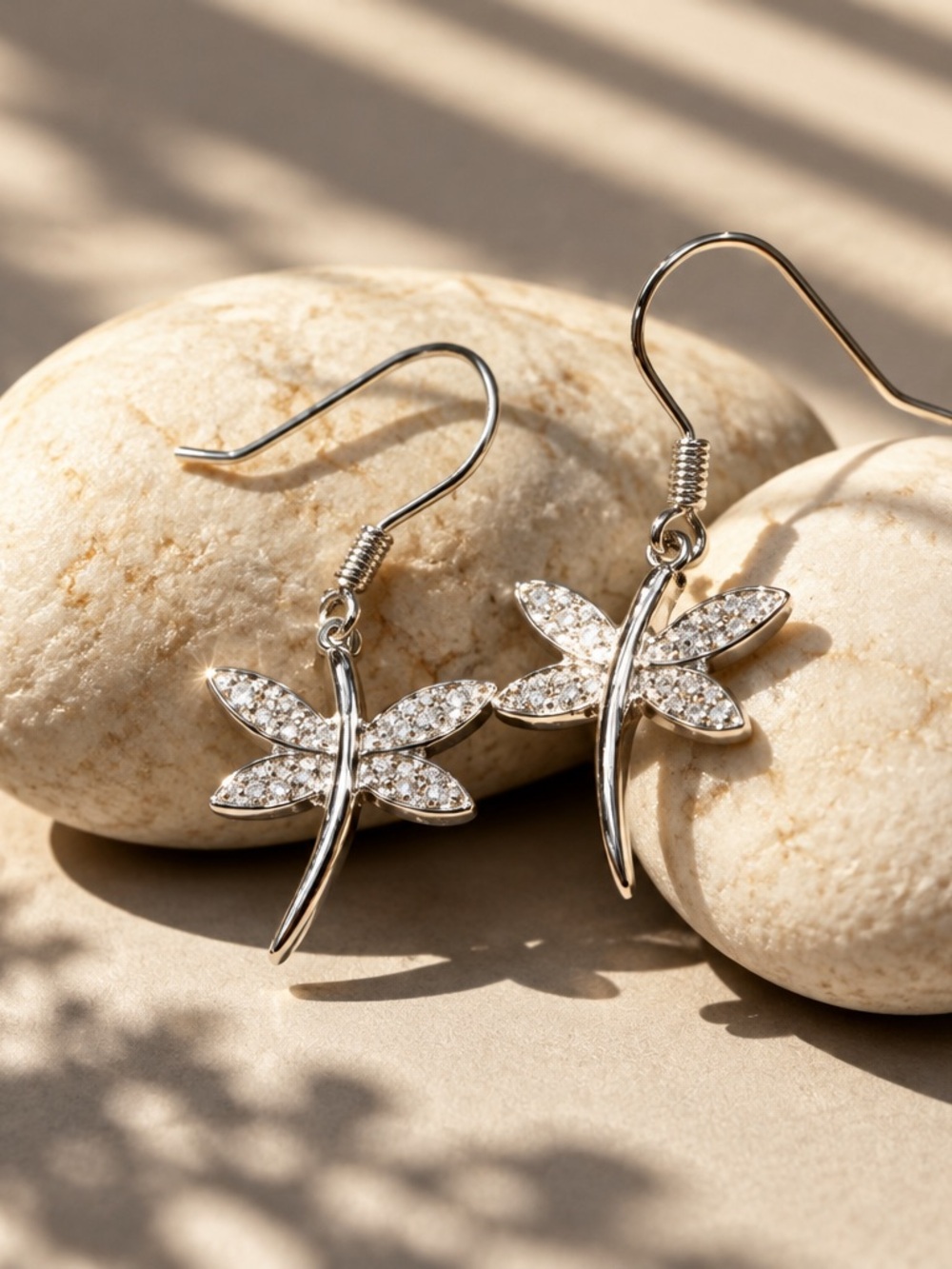 NEW! Dragonfly Moissanite Earrings
